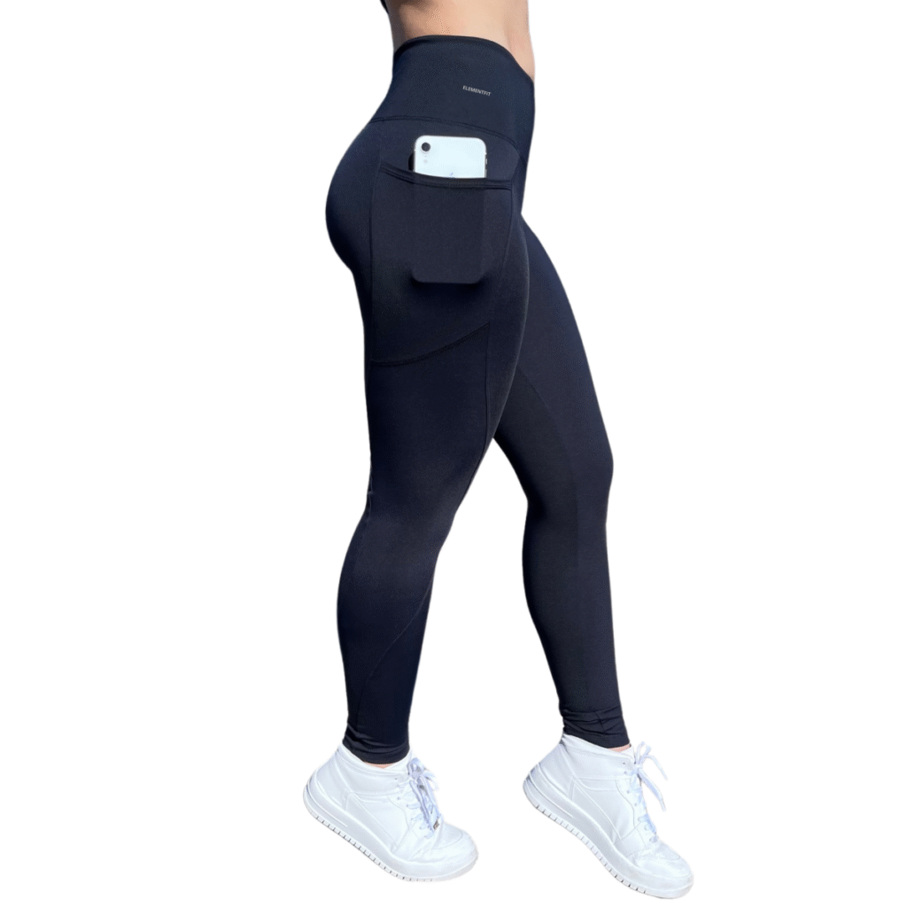 Calça Legging Suplex Poliamida Com Bolso Lateral Corrida